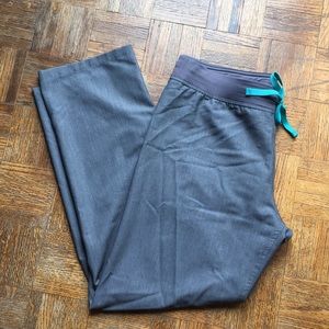 Figs Gray Straight Leg Scrub Pants